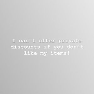 Like my items for discounts!
